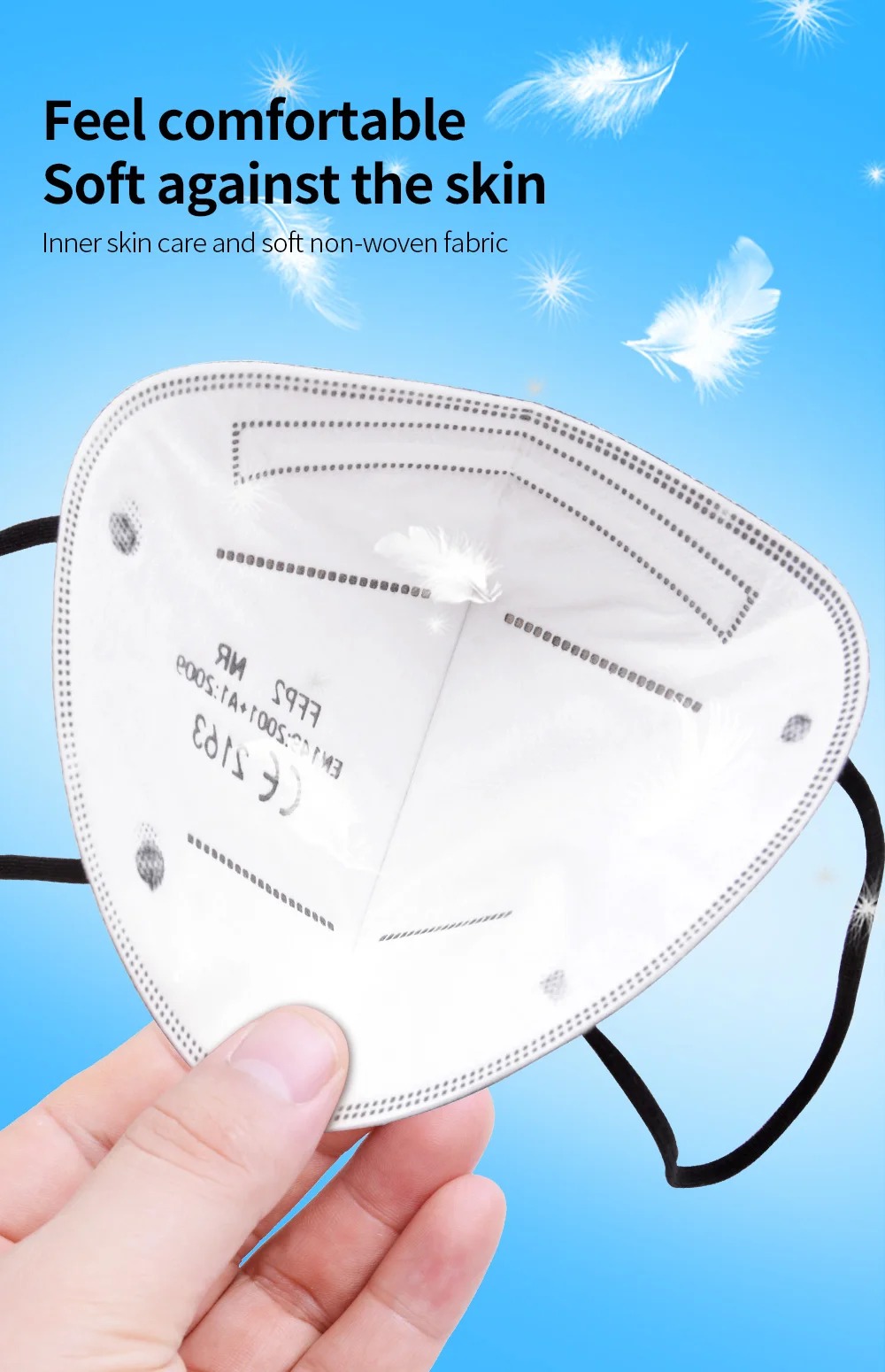 5 Katmanlı FFP2 Maskeler CE On - Black Face Mask Pack incelemesi ve fiyatı