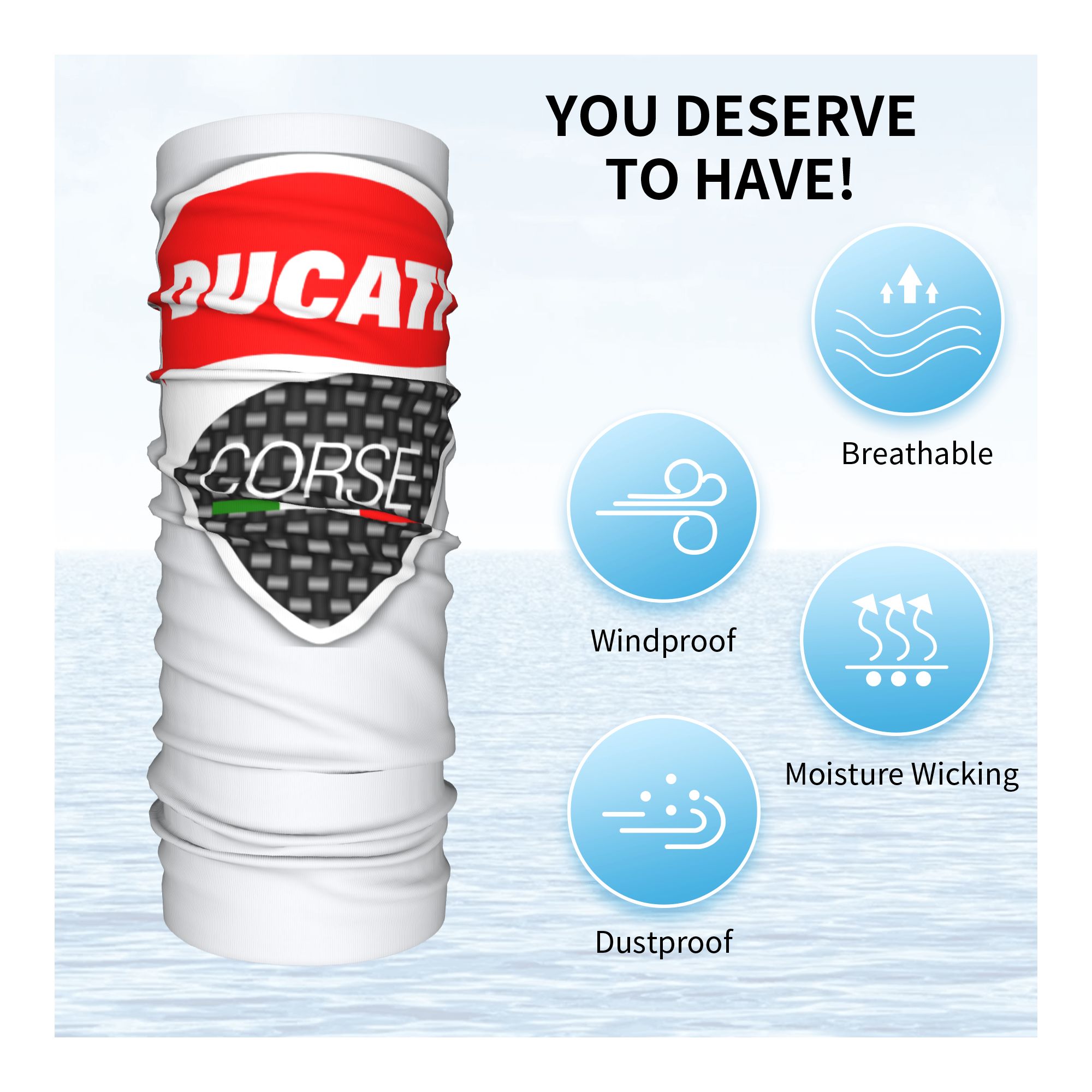 Özel Yarış Spor Ducati Bandana - Neck Gaiter Face Cover incelemesi ve fiyatı