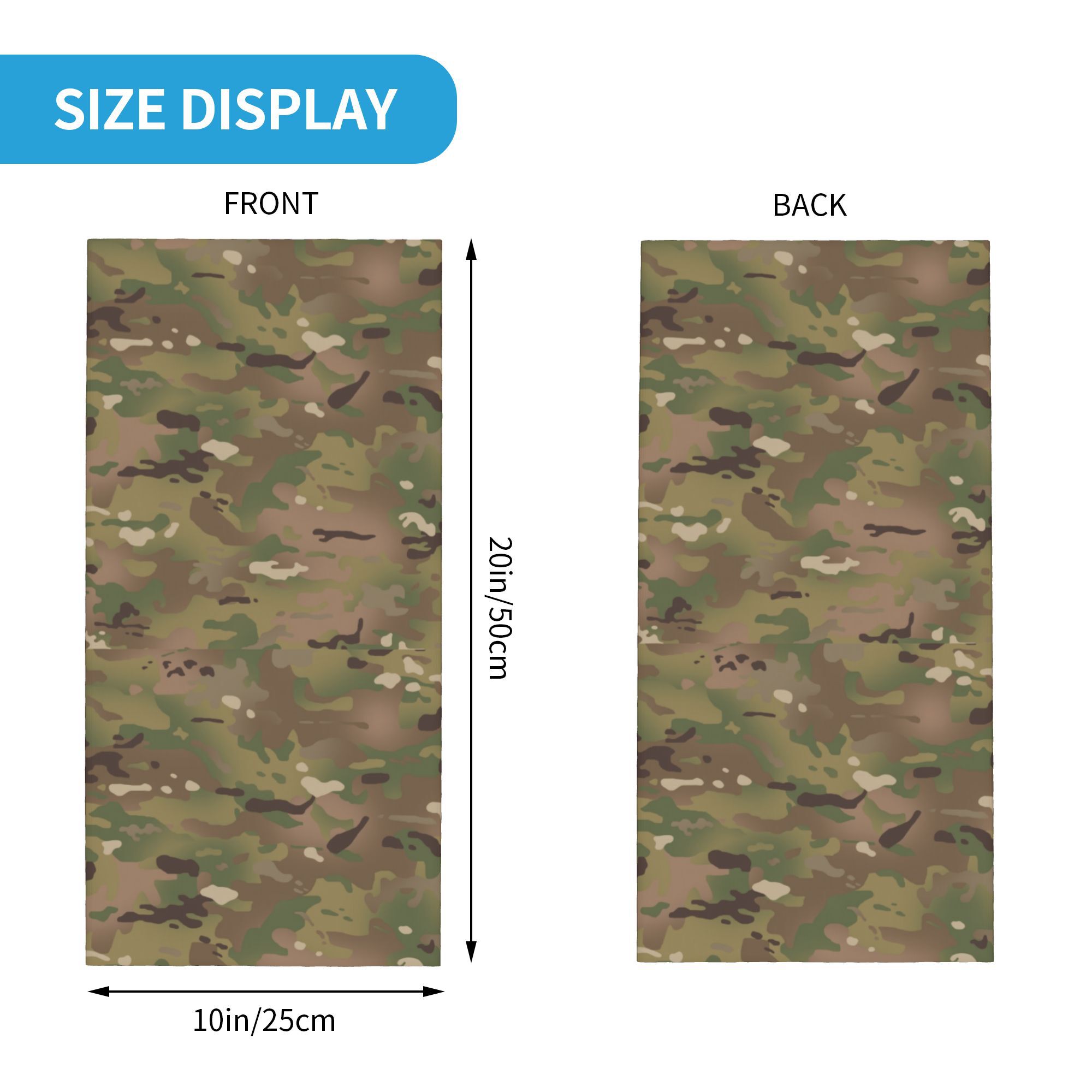 Özel Askeri Kamuflaj Desen Ban - Neck Gaiter Face Cover incelemesi ve fiyatı